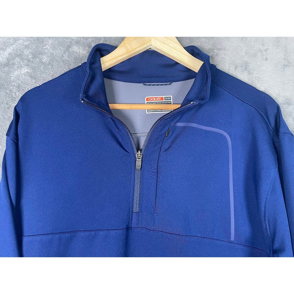 Oobe Chick fil A Hydrovent Mens XL Royal Blue Quarter Zip Pullover